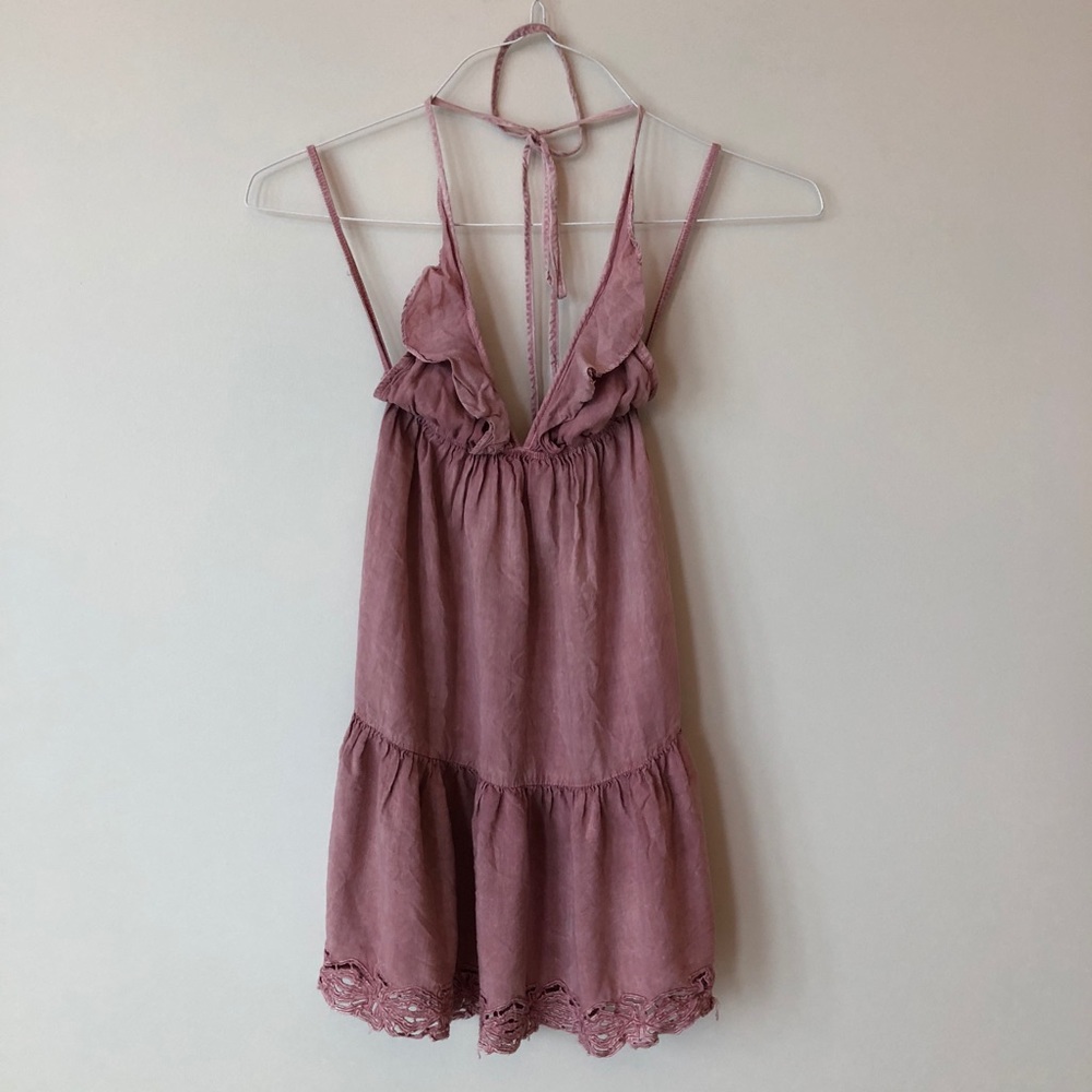 Indah - halter top mini dress